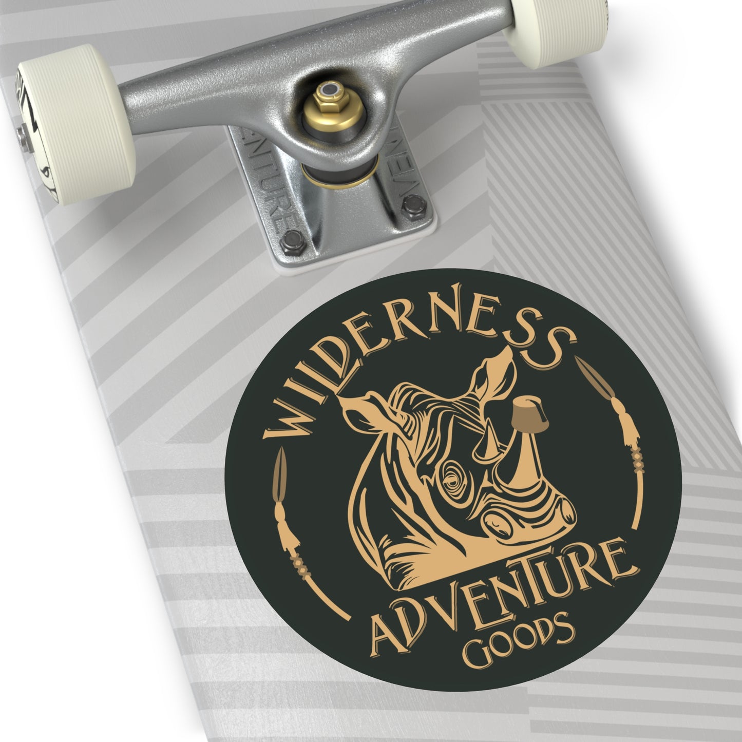 Wilderness Adventure Goods – Premium Round Vinyl Sticker
