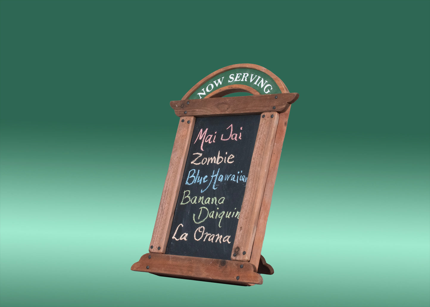 Now Serving-Freestanding Chalkboard