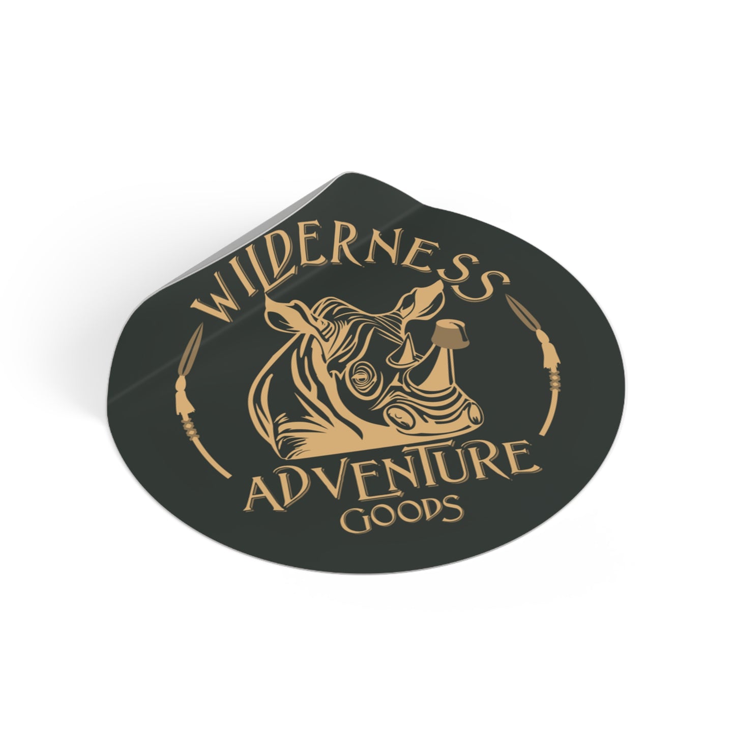 Wilderness Adventure Goods – Premium Round Vinyl Sticker