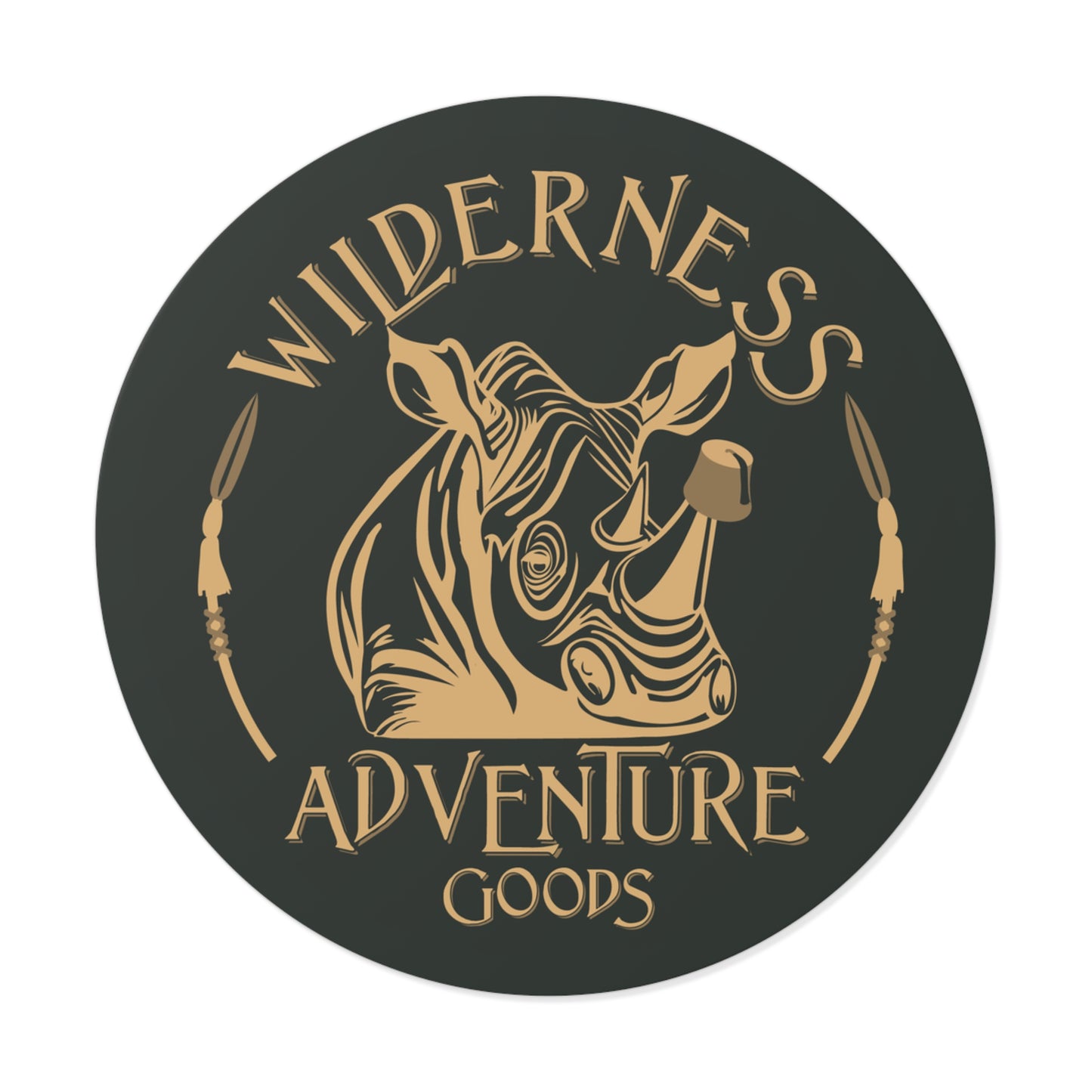Wilderness Adventure Goods – Premium Round Vinyl Sticker