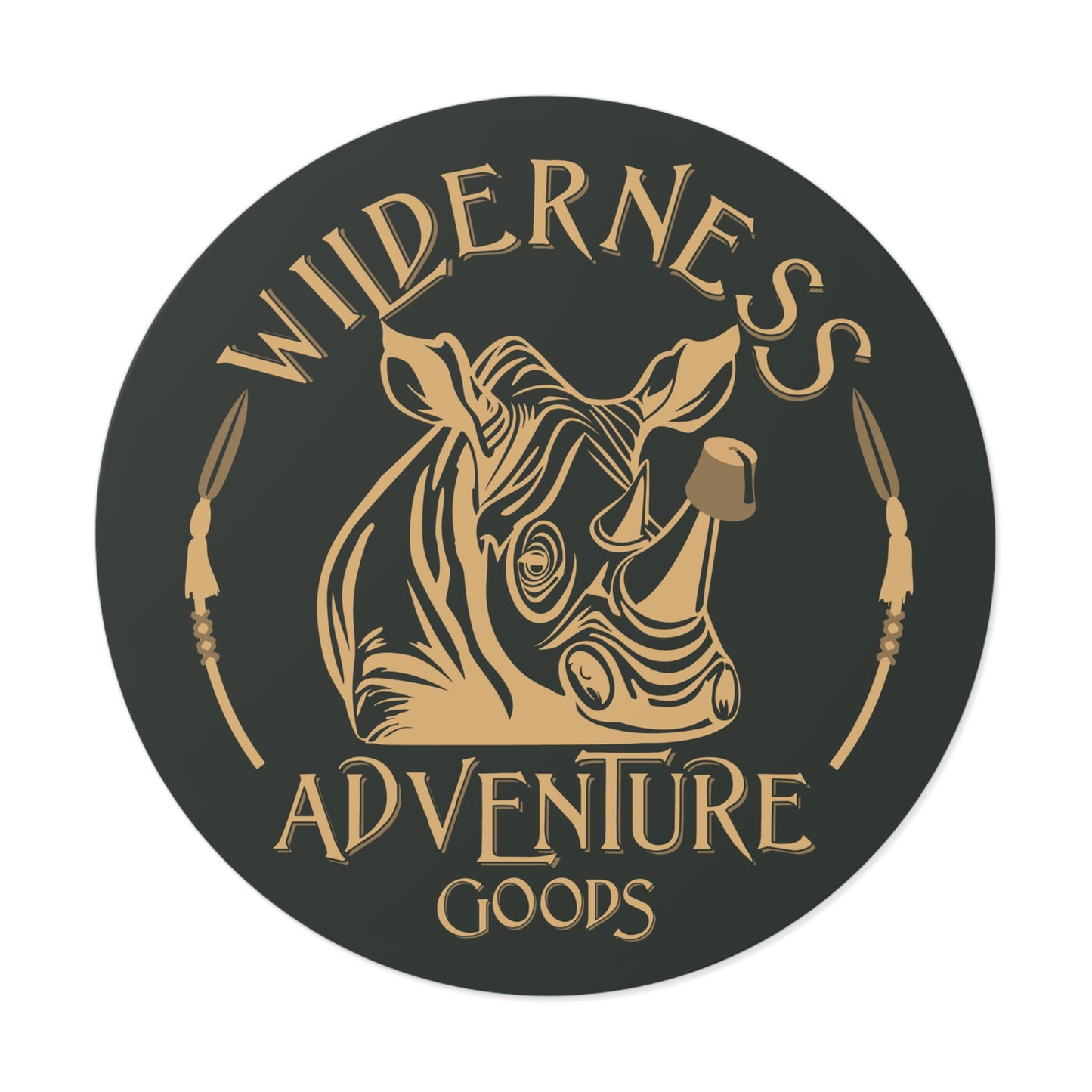 Wilderness Adventure Goods – Premium Round Vinyl Sticker