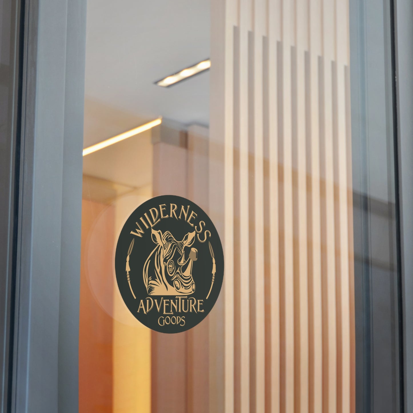 Wilderness Adventure Goods – Premium Round Vinyl Sticker