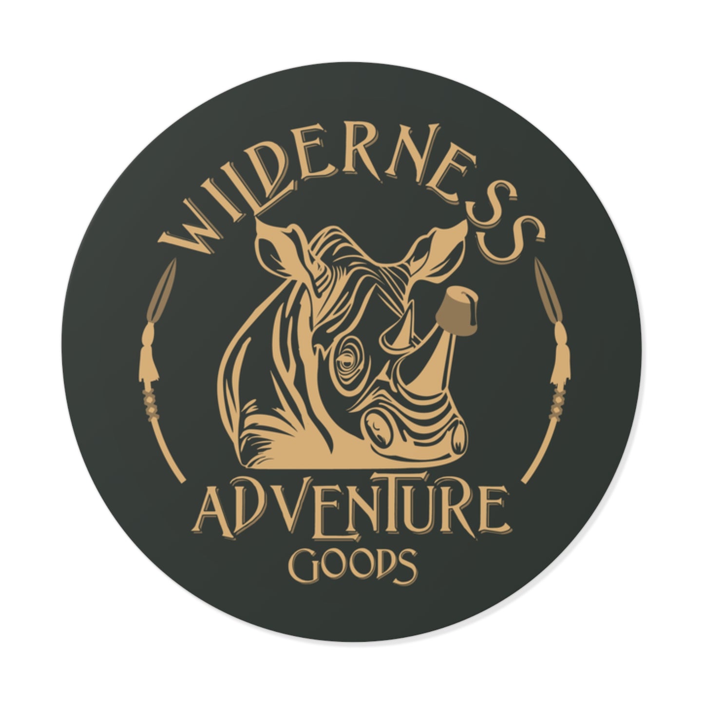 Wilderness Adventure Goods – Premium Round Vinyl Sticker