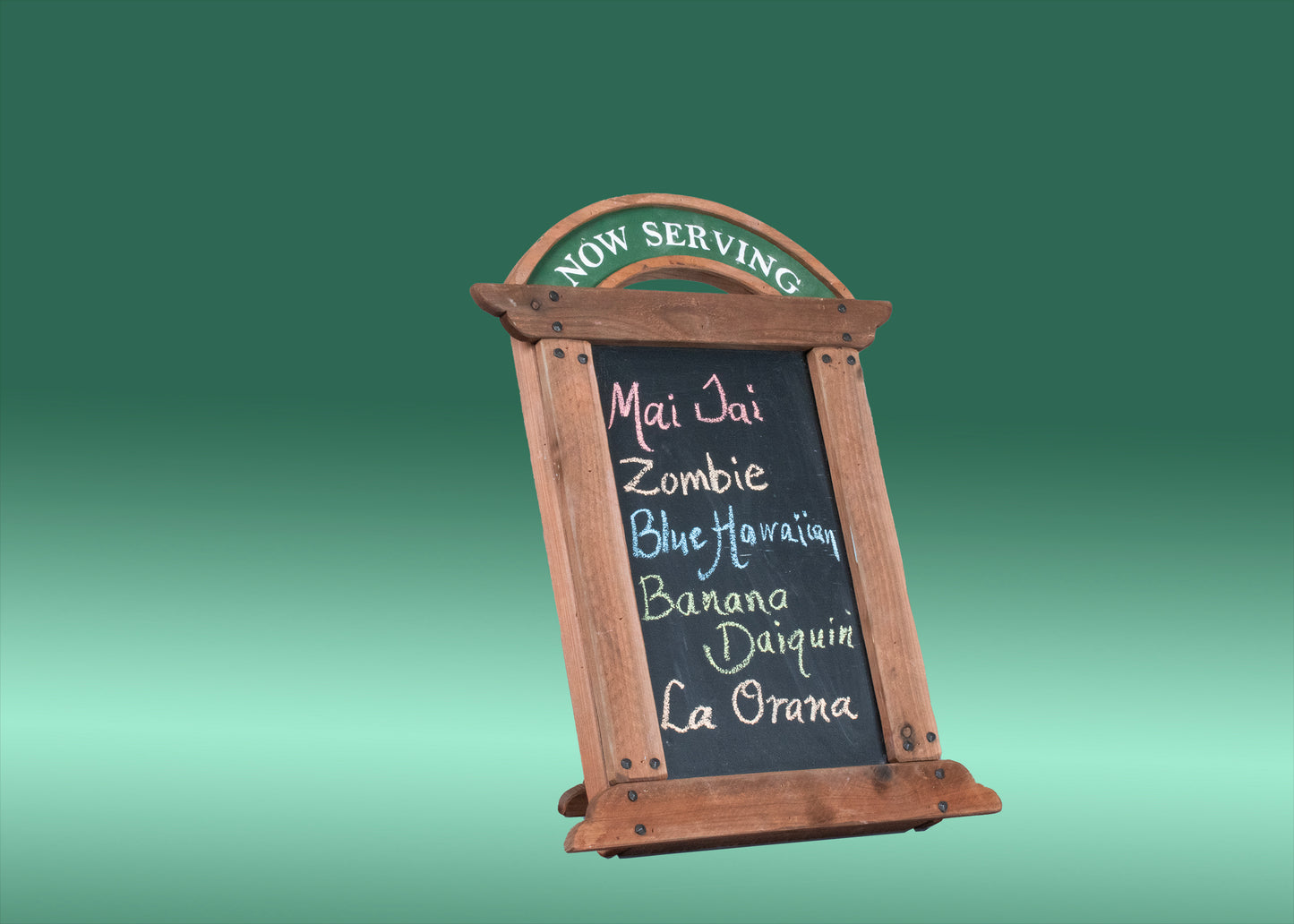 Now Serving-Freestanding Chalkboard